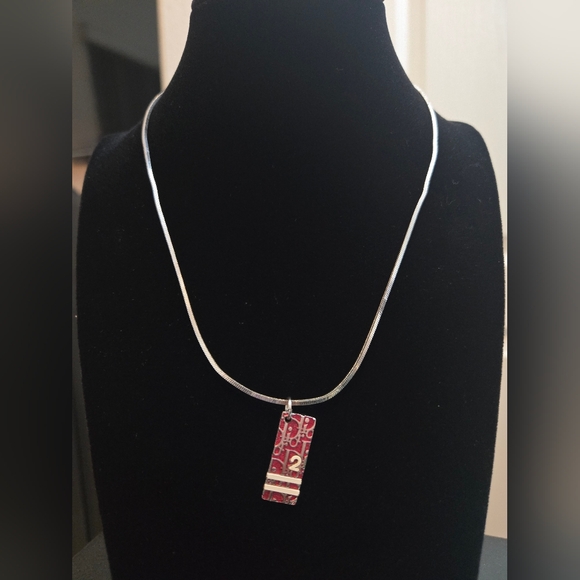 Christian Dior Oblique Trotter Pendant No. 2 Necklace - Picture 2 of 11